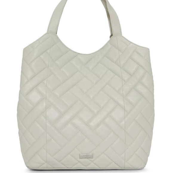 $139 NWT Vince Camuto Genuine Quilted Leather  Tote - Picture 4 of 6